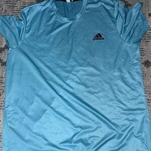 Adidas Men's Light Blue Short Sleeve Tee